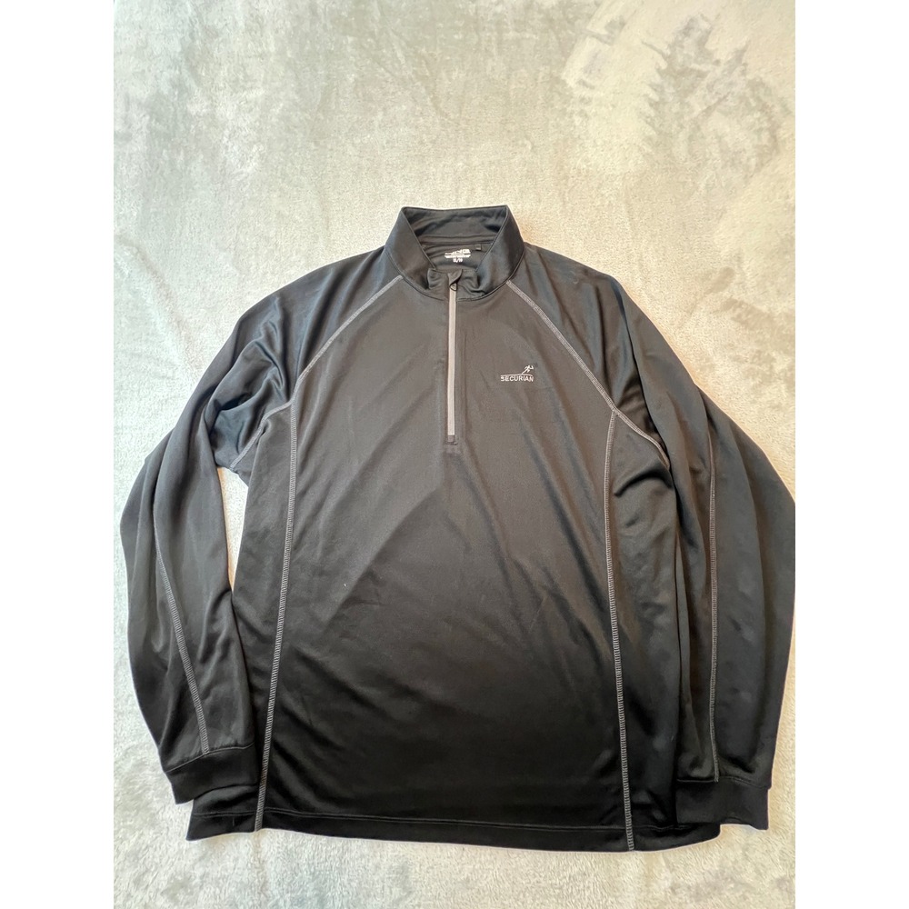 PING Performance 1/4 Zip Pullover Mens XL Black Securian Logo Golf